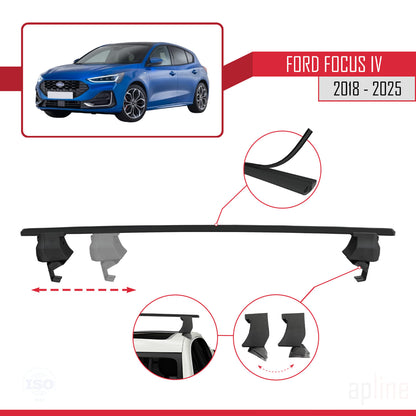 Compatibile con Ford Focus 4 (C519) 2018-2025 ACE-4 Barre portatutto per auto, barre portatutto in alluminio nero, 2 barre