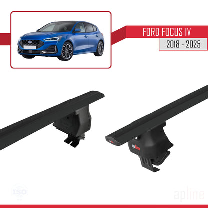 Compatibile con Ford Focus 4 (C519) 2018-2025 ACE-4 Barre portatutto per auto, barre portatutto in alluminio nero, 2 barre