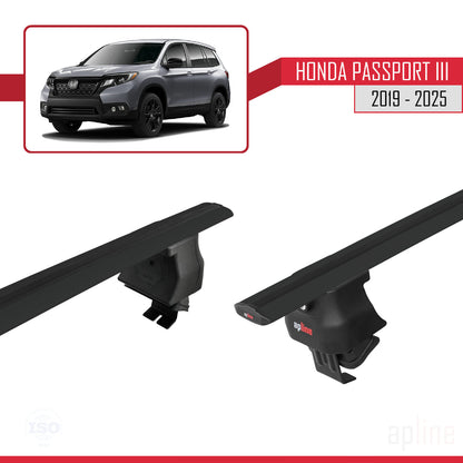 Compatibile con Honda Passport 3 (YF7/8) 2019-2025 ACE-4 Barre portatutto per auto, barre portatutto in alluminio nero, 2 barre