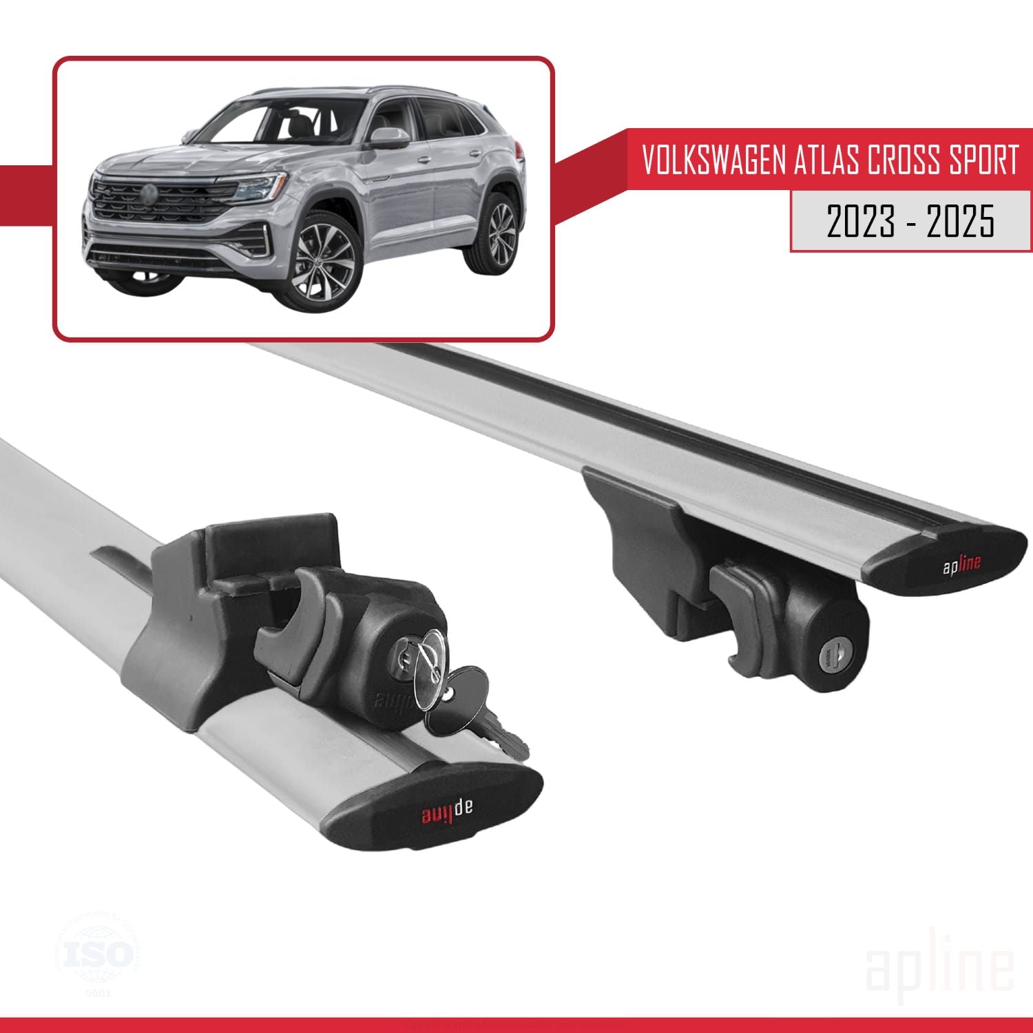 Compatible avec LEAPMOTOR C10 2024-2025 HOOK Model Barres de Toit Railing Porte-Bagages de Voiture Gris Aluminium 2 Barres