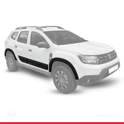 Compatibile con Dacia Duster 2018-2024 Passaruota Protezione per paraurti Parafanghi e protezione veicolo Strisce di Protezione per laterale Protezione veicolo carrozzeria Kit NERO