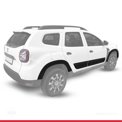 Compatibile con Dacia Duster 2018-2024 Passaruota Protezione per paraurti Parafanghi e protezione veicolo Strisce di Protezione per laterale Protezione veicolo carrozzeria Kit NERO
