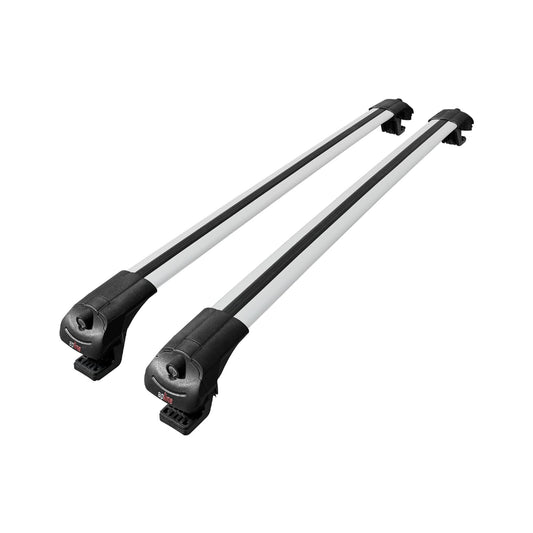 Compatible avec Nissan Pathfinder 3 (R51) 2004-2012 ACE-1 Barres de Toit Railing Porte-Bagages de Voiture Gris Aluminium 2 Barres