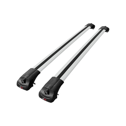 Compatible avec Skoda Yeti 2009-2017  ACE-1 Barres de Toit Railing Porte-Bagages de Voiture Gris Aluminium 2 Barres