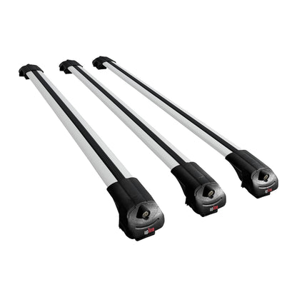 Compatible with Mercedes Vaneo (W414) 2002-2005 ACE-1 Car Roof Rack Cross Bar Grey Aluminium 3 Bars