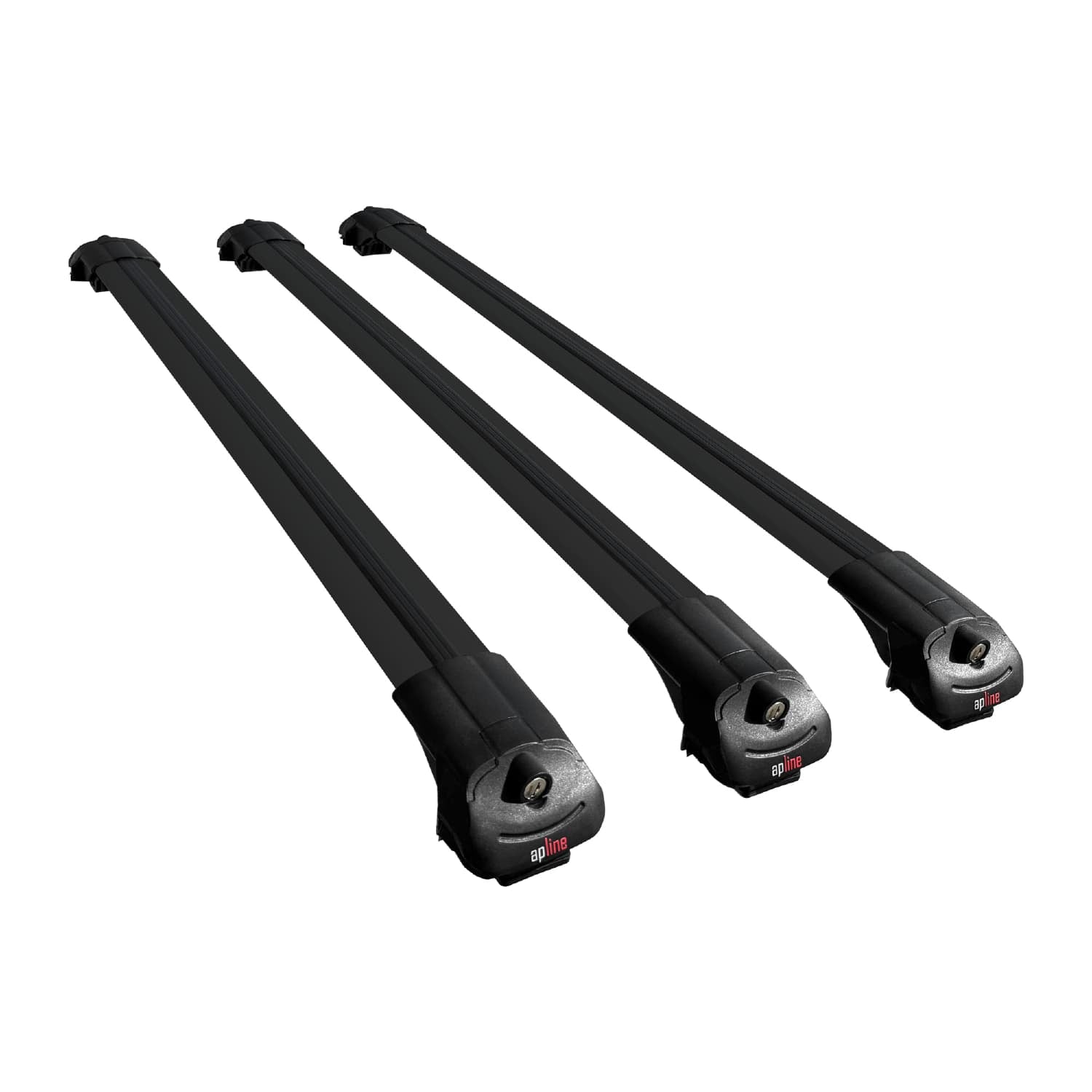 Compatible avec VW Golf Mk6 Wagon 2010-2014 ACE-1 Barres de Toit Railing Porte-Bagages de Voiture Noir Aluminium 3 Barres