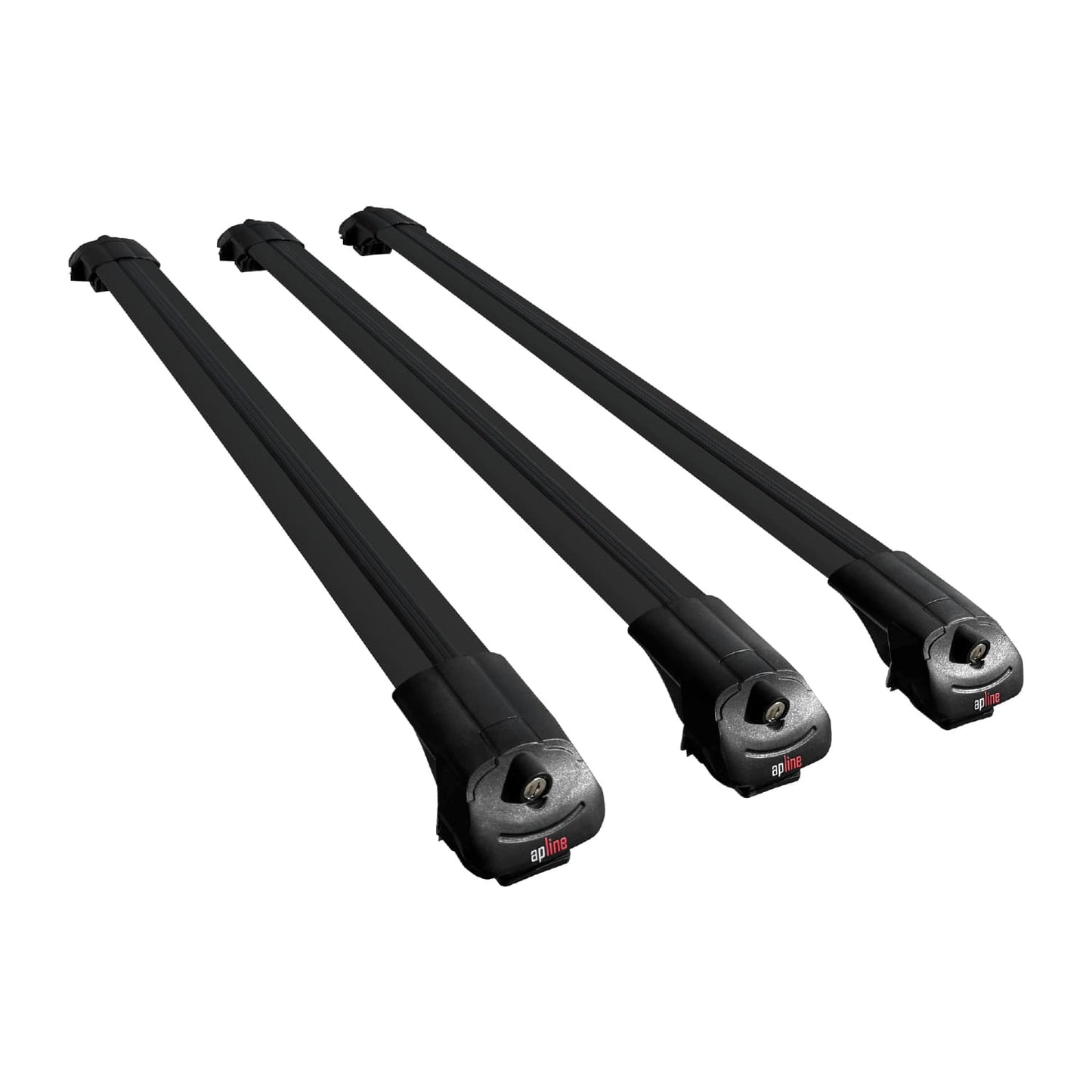 Compatible avec Audi A6 Avant 2001-2005 ACE-1 Barres de Toit Railing Porte-Bagages de Voiture Noir Aluminium 3 Barres