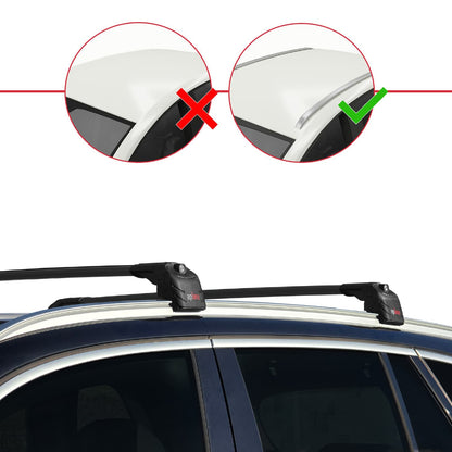 Compatibile con BMW X5 (G05) 2019-2025 ACE-2 Barre Tetto Portapacchi Auto Barre Portatutto Nero Alluminio 2 Barre