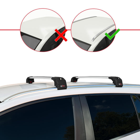 Compatibile con Toyota Corolla Touring (E210) 2019-2025 ACE-2 Barre Tetto Portapacchi Auto Barre Portatutto Grigo Alluminio 2 Barre