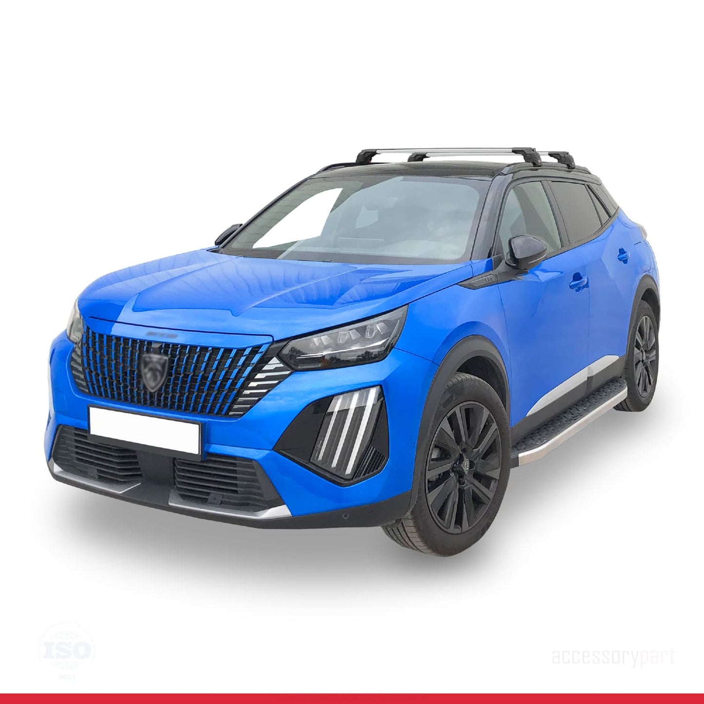 Compatibile con Peugeot 2008 II (P24) 2020-2025 ACE-2 Barre Tetto Portapacchi Auto Barre Portatutto Grigo Alluminio 2 Barre