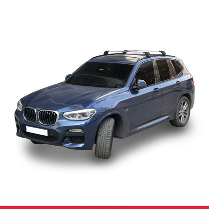 Compatibile con BMW X3 (G01) 2018-2024 ACE-2 Barre Tetto Portapacchi Auto Barre Portatutto Grigo Alluminio 2 Barre