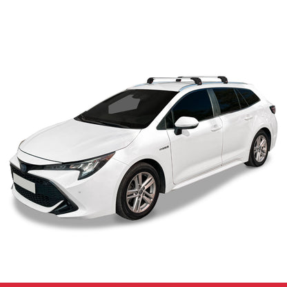 Compatibile con Toyota Corolla Touring (E210) 2019-2025 ACE-2 Barre Tetto Portapacchi Auto Barre Portatutto Grigo Alluminio 2 Barre