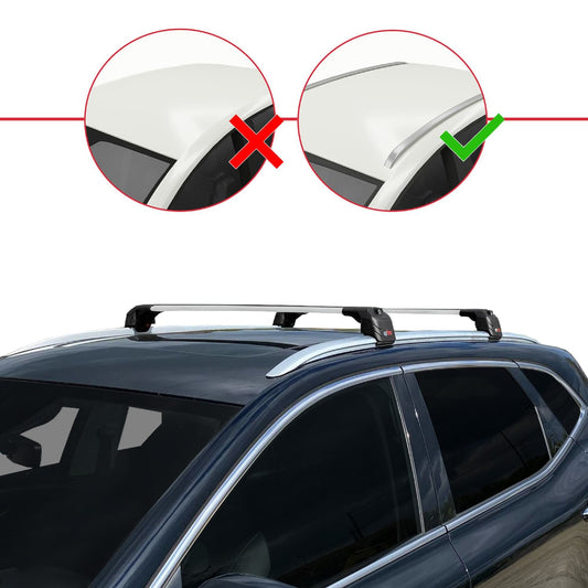 Compatibile con MG HS (AS23) 2018-2024 ACE-2 Barre Tetto Portapacchi Auto Barre Portatutto Grigo Alluminio 2 Barre