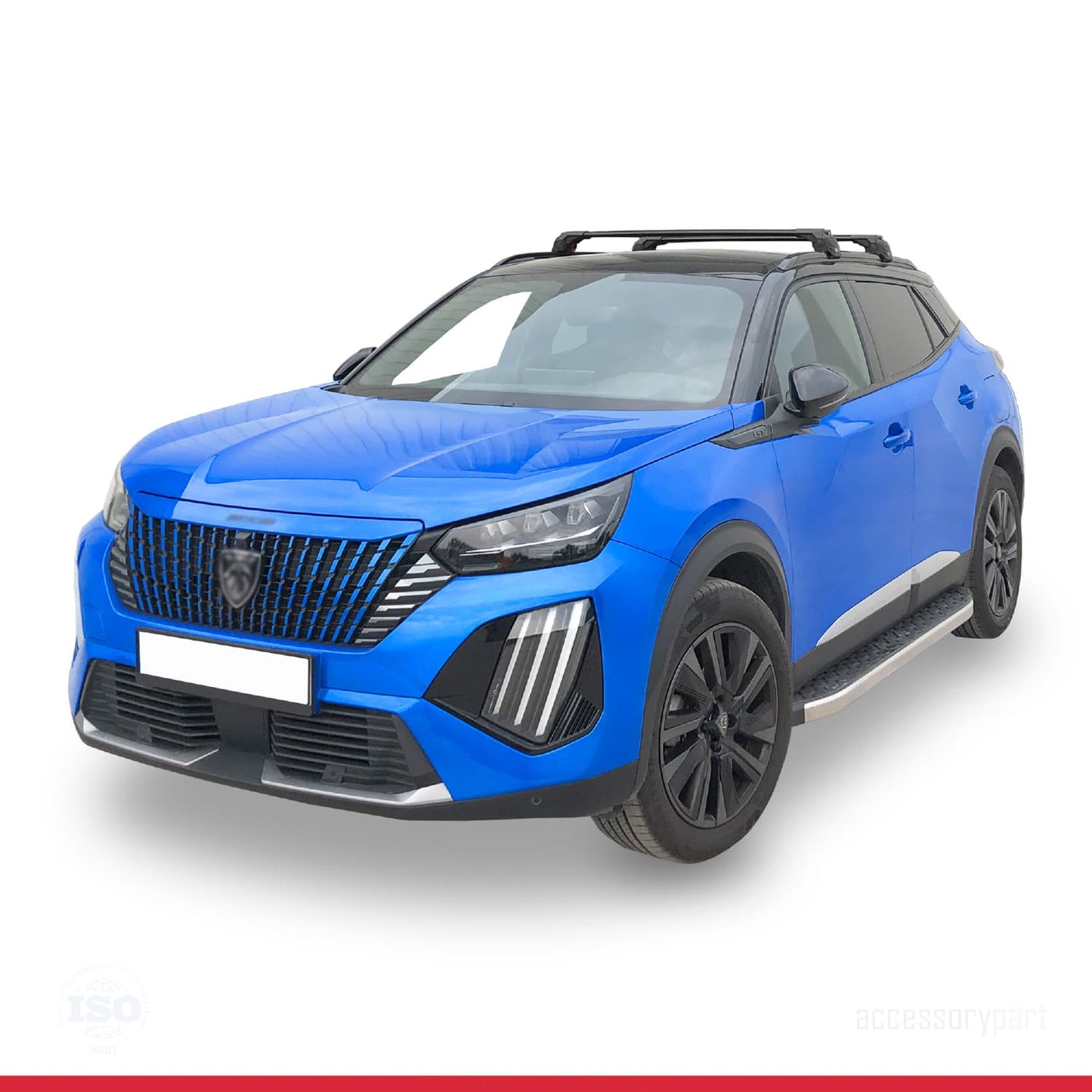 Compatibile con Peugeot 2008 II (P24) 2020-2025 ACE-2 Barre Tetto Portapacchi Auto Barre Portatutto Nero Alluminio 2 Barre