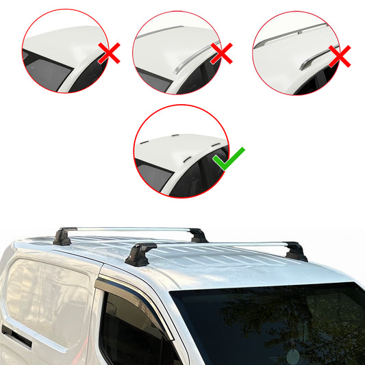 Compatibile con Fiat Fiorino 2008-2025 ACE-3 Barre Tetto Portapacchi Auto Barre Portatutto Grigo Alluminio 2 Barre