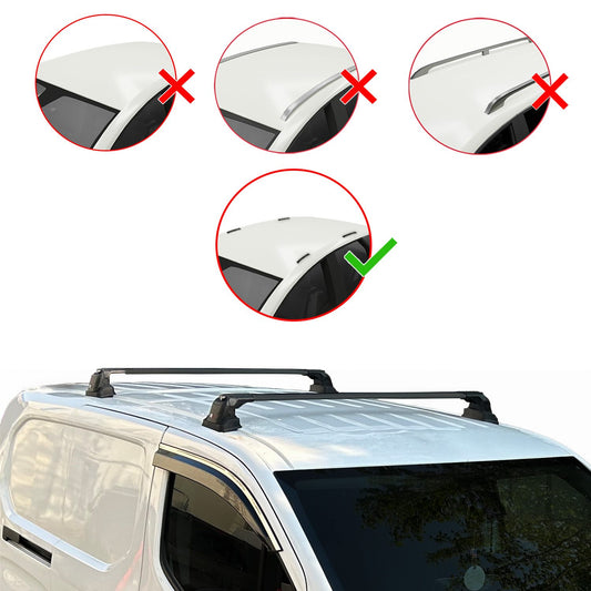 Compatibile con Toyota FJ Cruiser (XJ10) 2006-2014 ACE-3 Barre Tetto Portapacchi Auto Barre Portatutto Nero Alluminio 2 Barre