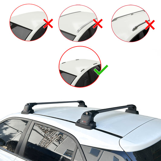 Compatibile con Hyundai i20 (GB) 2014-2019 ACE-3 Barre Tetto Portapacchi Auto Barre Portatutto Nero Alluminio 2 Barre