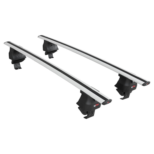 Compatible with Suzuki Splash 2008-2014 ACE-4 Car Roof Rack Cross Bar Grey Aluminium 2 Bars