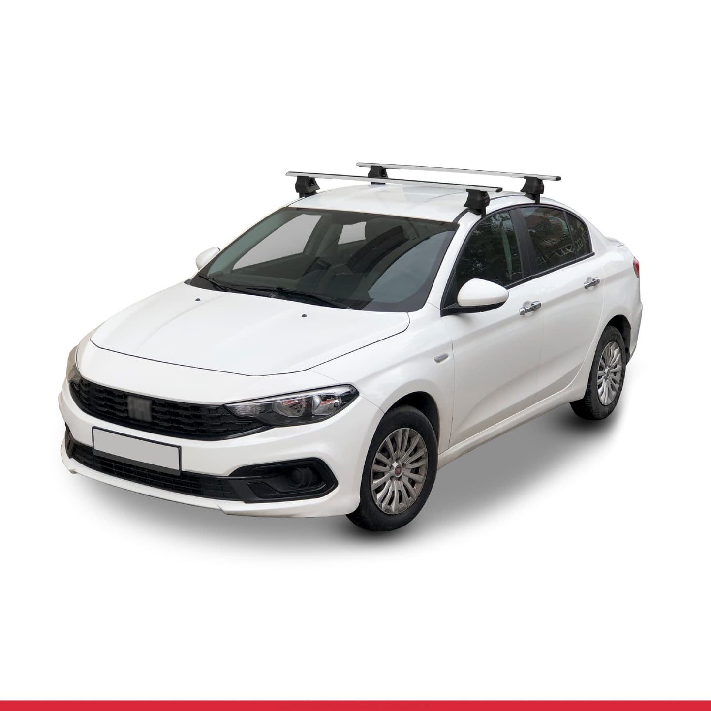 Compatibile con Fiat Egea Sedan 2015-2025 ACE-4 Barre Portatutto Portapacchi Auto Alluminio Grigio 2 Barre