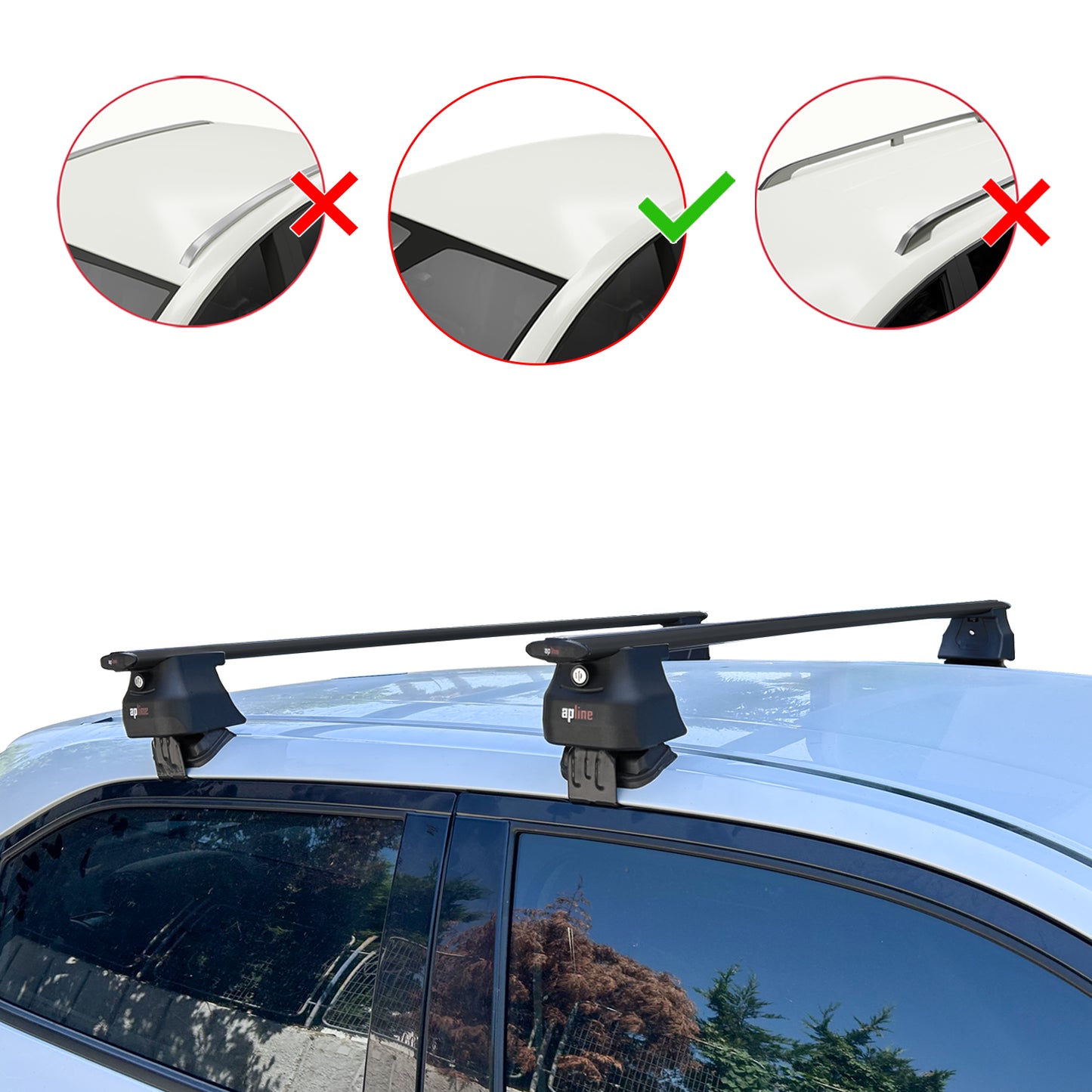 Compatibile con Honda HR-V 3 2022-2025 ACE-4 Barre portatutto per auto Portapacchi in alluminio nero 2 barre