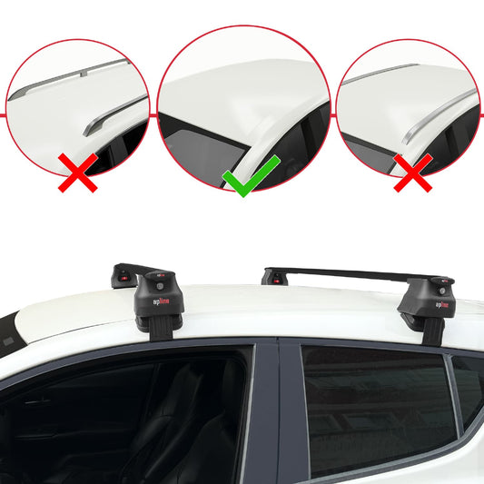 Compatibile con Toyota C-HR 2016-2022 ACE-4 Barre Tetto Portapacchi Auto Barre Portatutto Nero Alluminio 2 Barre