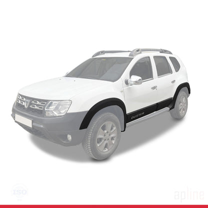 Compatibile con Dacia Duster (HS) 2010-2017 Protezione parafango, passaruota, paraurti, parafango e protezione laterale, kit di protezione per carrozzeria NERO
