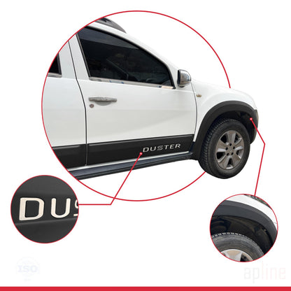Compatibile con Dacia Duster (HS) 2010-2017 Protezione parafango, passaruota, paraurti, parafango e protezione laterale, kit di protezione per carrozzeria NERO