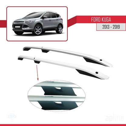 Compatibile con Ford Kuga 2 (C520) 2013-2019 (passo corto L1/H1) Barre portatutto grigie