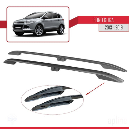 Compatibile con Ford Kuga 2 (C520) 2013-2019 (passo corto L1/H1) Barre portatutto nere