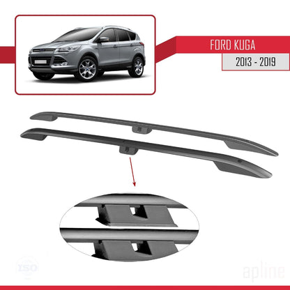 Compatibile con Ford Kuga 2 (C520) 2013-2019 (passo corto L1/H1) Barre portatutto nere