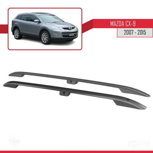Compatibile con Mazda CX-9 I (TB) 2007-2015 (Passo Corto L1/H1) Barre sul Tetto Portapacchi sul Tetto Nero