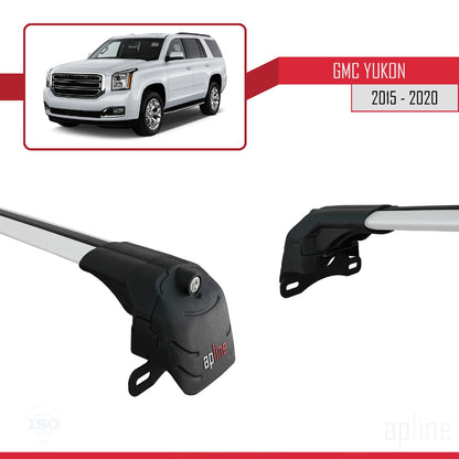Compatibile con GMC Yukon 2015-2020 ACE-2 Portapacchi per auto in alluminio grigio 2 barre