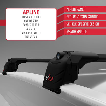 Compatibile con Hyundai Tucson 4 (NX4) 2022-2025 ACE-2 Barre portatutto per auto Portapacchi in alluminio nero 2 barre