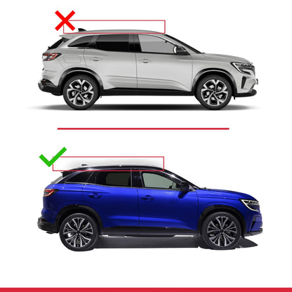 Compatibile con Renault Austral (RHN) 2022-2025 ACE-2 Barre Tetto Portapacchi Auto Barre Portatutto Nero Alluminio 2 Barre