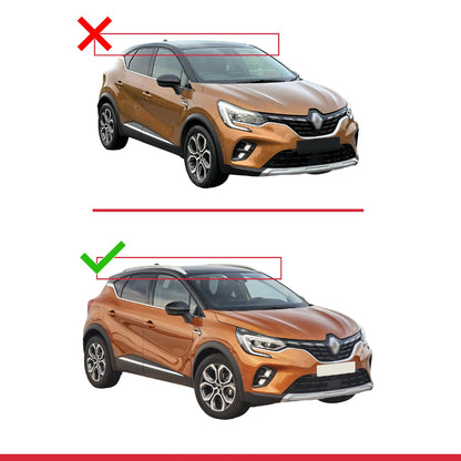 Compatibile con Renault Captur 2 2019-2025 ACE-2 Barre Tetto Portapacchi Auto Barre Portatutto Nero Alluminio 2 Barre