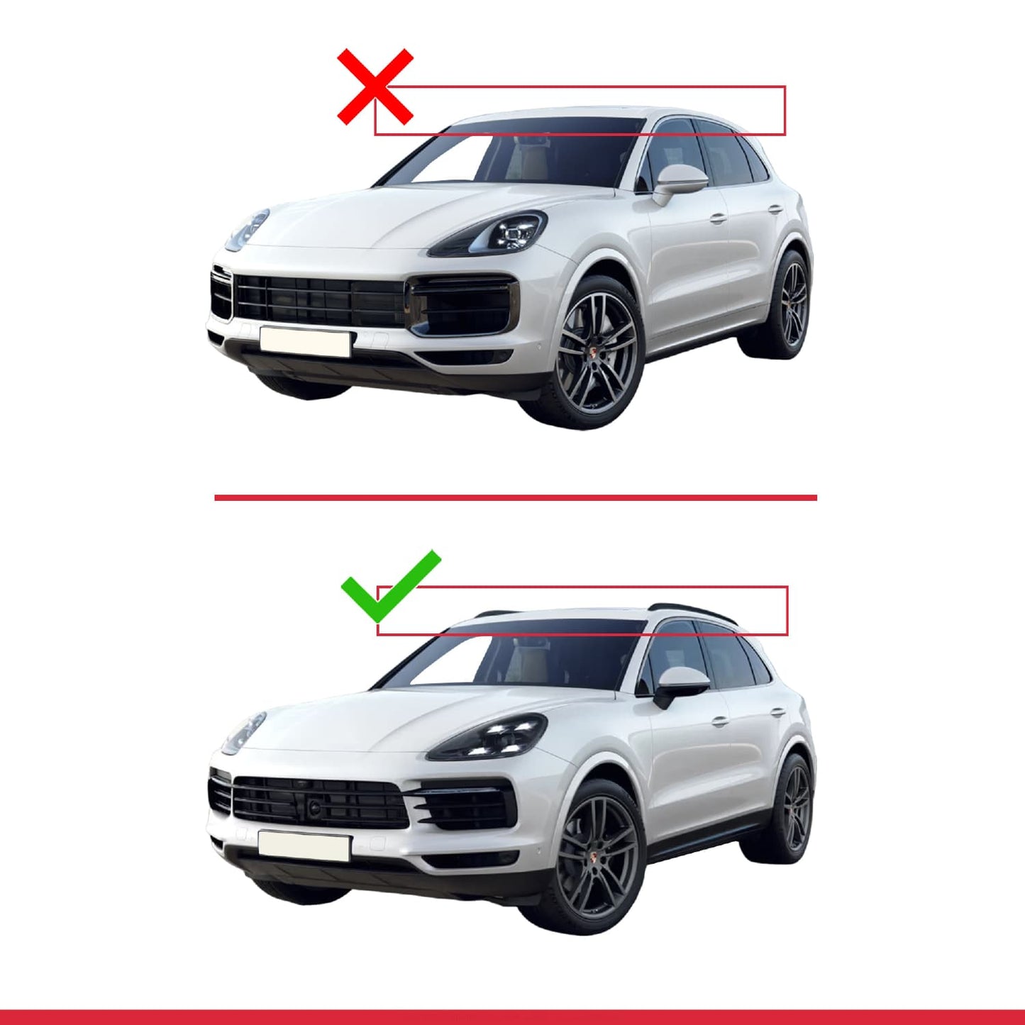Compatibile con Porsche Cayenne 3 (9YA) 2018-2025 ACE-2 Barre Tetto Portapacchi Auto Barre Portatutto Grigo Alluminio 2 Barre