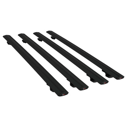 Compatible with Opel Combo E Life 2019-2022 BASIC Model Car Roof Rack Cross Bar Black Aluminium 4 Bars