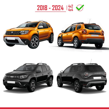 Compatibile con Dacia Duster 2018-2024 Protezione parafango, passaruota, paraurti, parafango e protezione laterale, kit di protezione per la carrozzeria dell'auto NERO