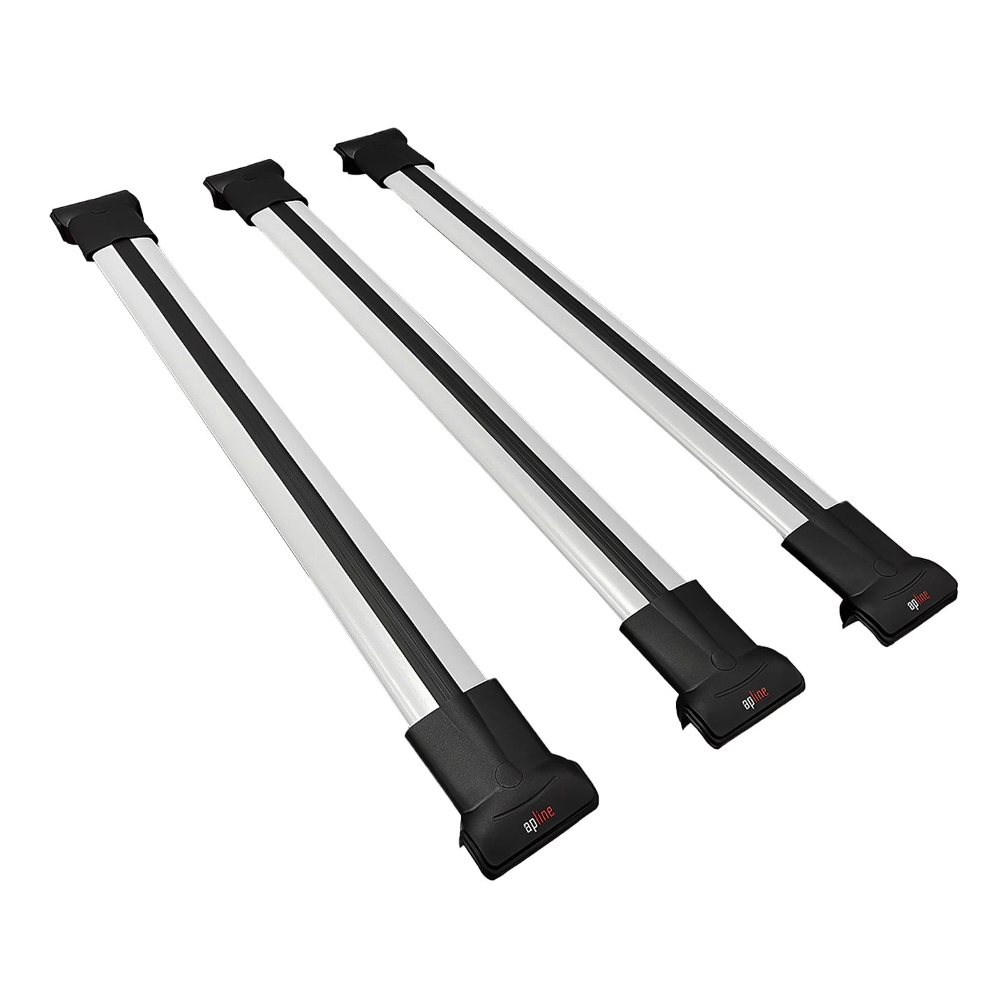 Compatible avec Suzuki Baleno 1995-2002 FLY Model Barres de Toit Railing Porte-Bagages de Voiture Gris Aluminium 3 Barres