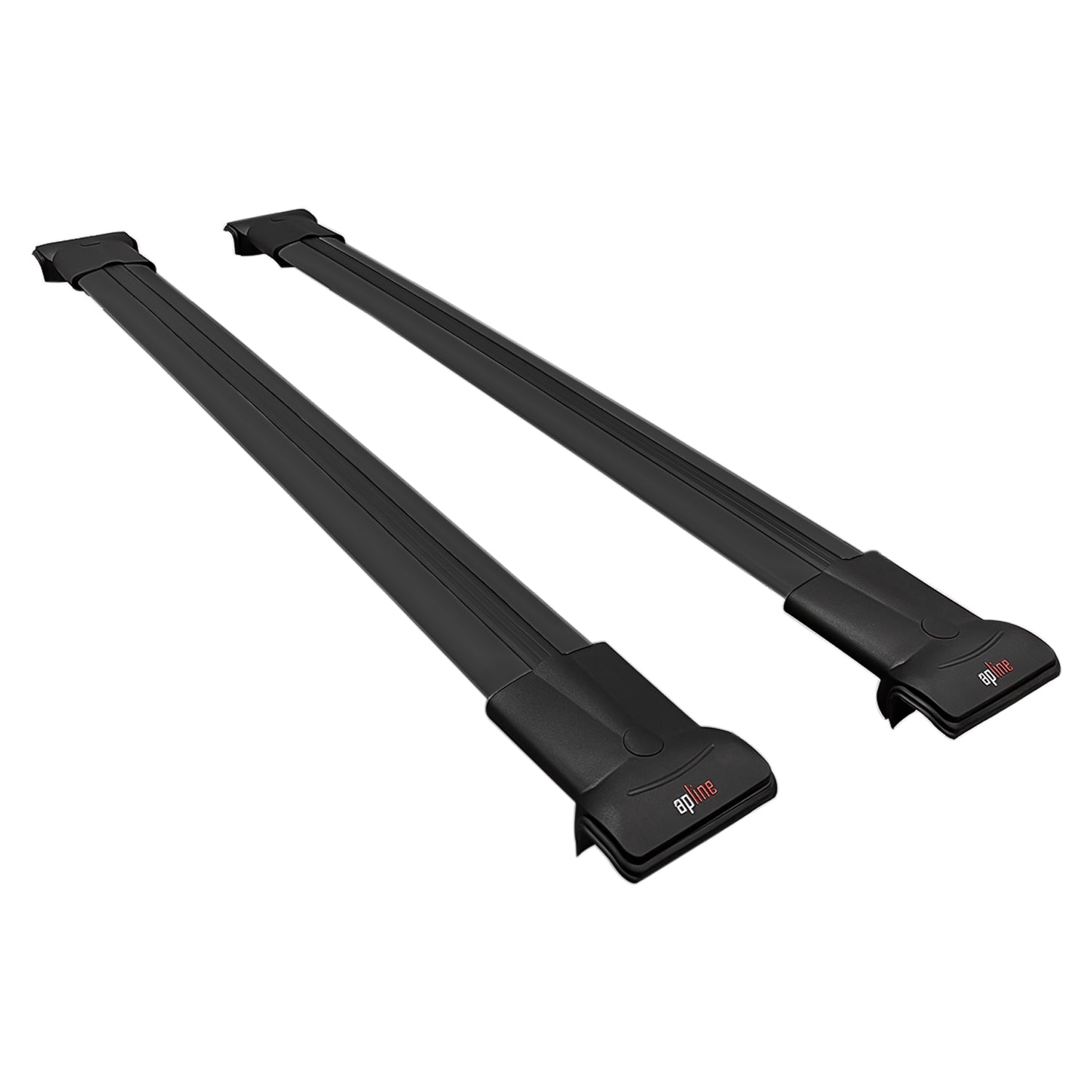 Compatible avec Renault Alaskan 2017-2023 FLY Model Barres de Toit Railing Porte-Bagages de Voiture Noir Aluminium 2 Barres