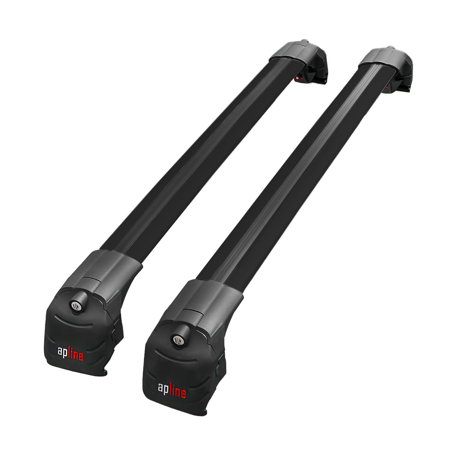 Compatible avec Jeep Compass J4U 2025-2026 ACE-2 Barres de Toit Railing Porte-Bagages de Voiture Noir Aluminium 2 Barres