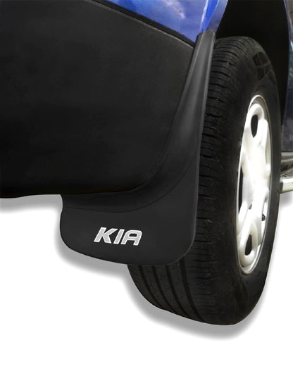 Compatible avec Kia Jeu de Bavettes Garde-boue Avant et Arrière de Voiture 4 Pcs Noir