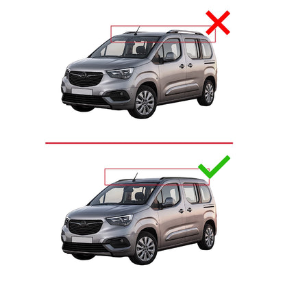Compatibile con Opel Combo E Life 2023-2025 ACE-2 Barre Tetto Portapacchi Auto Barre Portatutto Grigo Alluminio 2 Barre