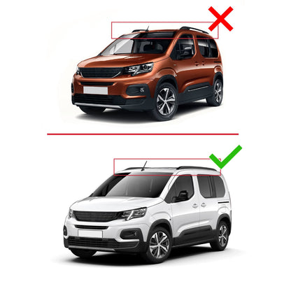 Compatibile con Peugeot Rifter 2023-2024 ACE-2 Barre Tetto Portapacchi Auto Barre Portatutto Nero Alluminio 2 Barre