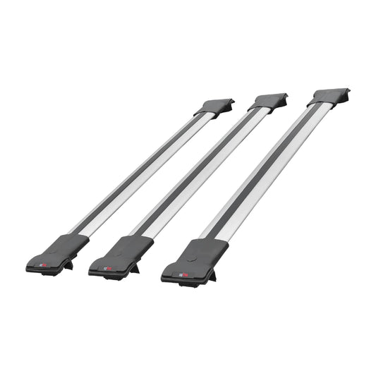 Compatibile con Mitsubishi Pajero (V60) 5 Kapı 1999-2006 FLY Model Barre Tetto Portapacchi Auto Barre Portatutto Grigo Alluminio 3 Barre