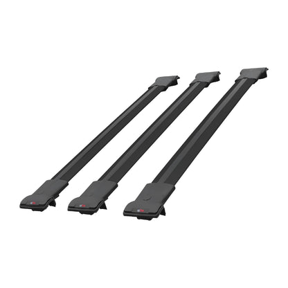 Compatible with Mitsubishi Airtrek 2001-2008 FLY Model Car Roof Rack Cross Bar Black Aluminium 3 Bars